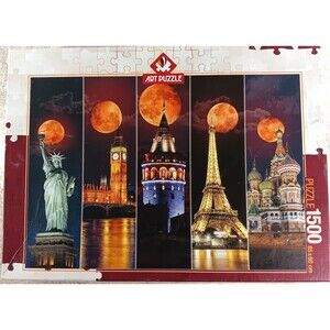 Blood Moon 1500 Piece Jigsaw Puzzle Art Puzzle Heidi Puzzles